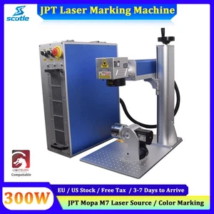 Scotle 300W JPT Mopa M7 Fiber Laser Marking Engraving Machine Metal Cutter IN EU - Picture 1 of 18