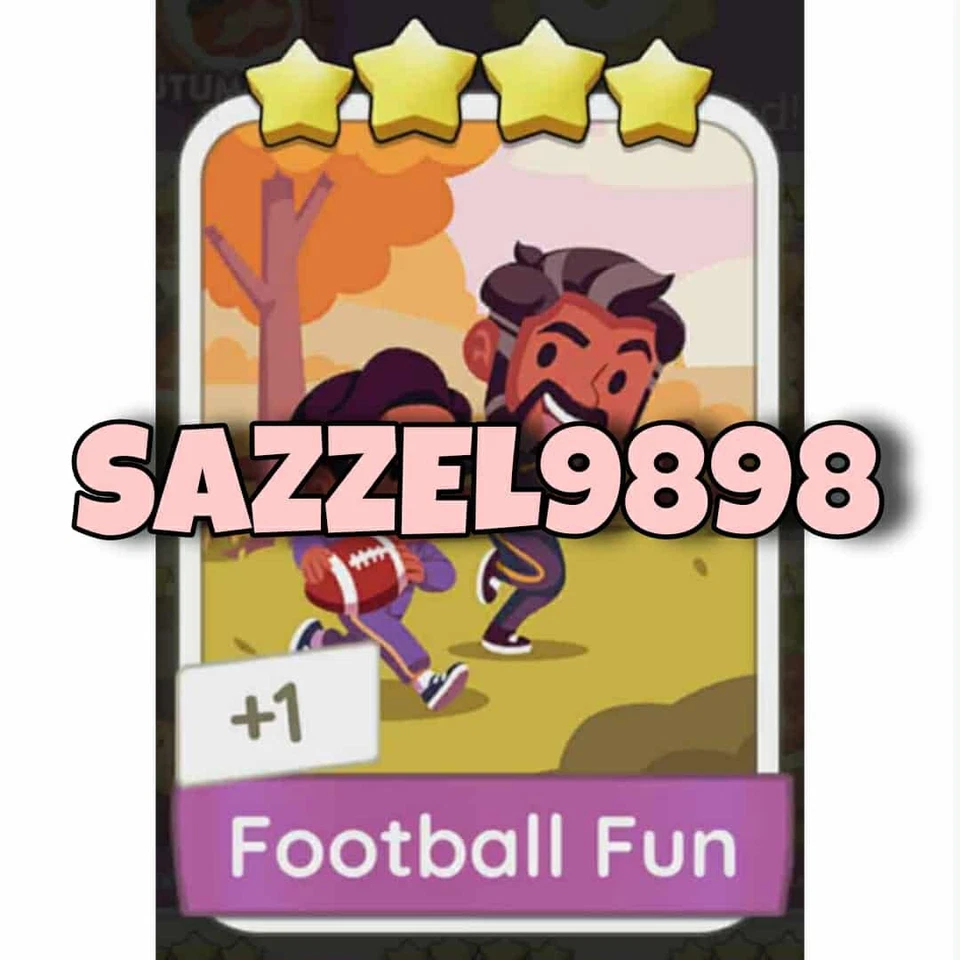 1 x Football Fun 4⭐ sticker Monopoli_Go! - Top Seller  - Image 1 of 1
