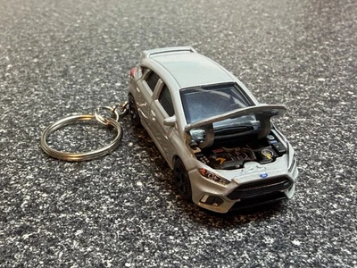 Llavero gris Hot Wheels Ford Focus RS ST Foto 1 de 4