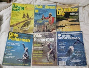 6 Vtg Fish SPORTFISHING Field Stream Ohio Fisherman's Magazine Back Issues 1970s - Picture 1 of 8
