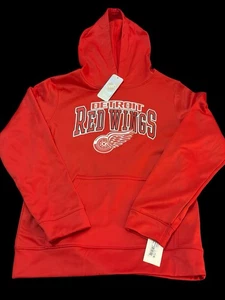 NHL Detroit Red Wings Sudadera con Capucha Jóvenes Niños Talla Grande 12/14 Rojo Hockey Poliéster - Imagen 1 de 4