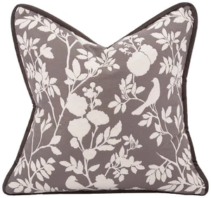 Howard Elliott Sparrow anthrazit 20" quadratisches dekoratives Kissen - Bild 1 von 1