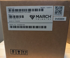 March Networks - CAM C4301A EL2 IR Bullet 2.8mm - Picture 1 of 1