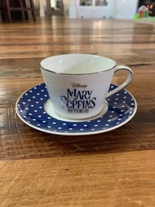 Disney Mary Poppins Returns Tea Cup and Saucer Set Rare Collectible Movie Promo! - Picture 1 of 9