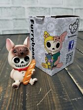 Furrybones French Bulldog Skeleton in Dog Costume with Baguette Figurine