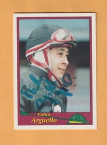 Fabio Arguello AUTO Signed 1994 Star Card Horse Racing Jockey 2F - Picture 1 of 2