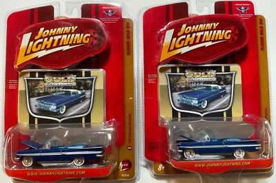 2008 Johnny Lightning Classic Gold R41 ‘59 Chevy Impala Wheel Variation Set of 2 - Image 1 of 4