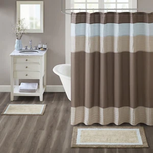 Madison Park Amherst Bathroom Rugs Room Décor 100% Cotton Tufted Ultra Soft Non- - Picture 1 of 9