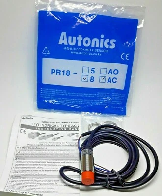 LOT OF 4 PCS AUTONICS PR18-8AC Inductive Proximity Sensor  NEW - Image 1 of 4