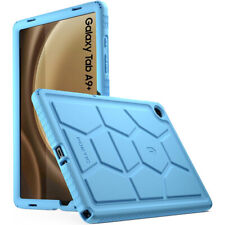 For Galaxy Tab A9 Plus Case Poetic Kids Friendly Silicone Cover Light Blue
