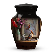 Keepsake Small Ash Urns 3 Inch Honor Loved Ones with Cardinal Design