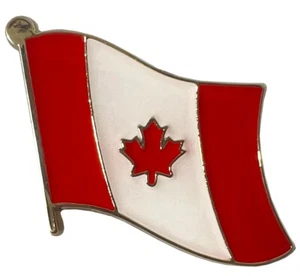 Wholesale Pack of 3 Canada Country Flag Bike Hat Cap lapel Pin - Picture 1 of 1