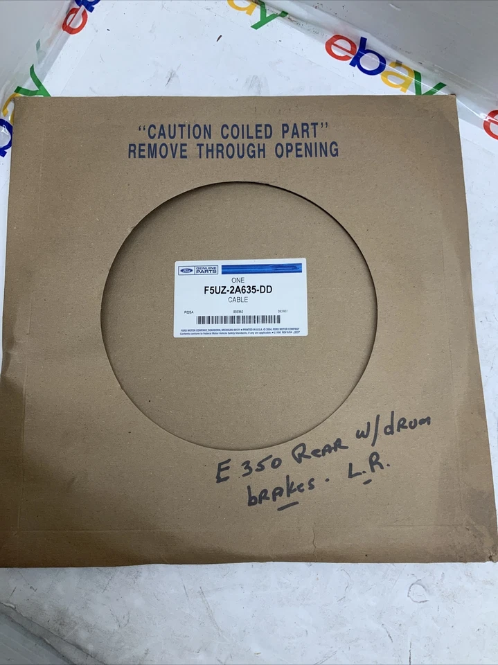 Nuevo cable de freno de estacionamiento trasero izquierdo Ford Econoline E350 95-99 fabricante de equipos originales F5UZ2A635DD Foto 1 de 4