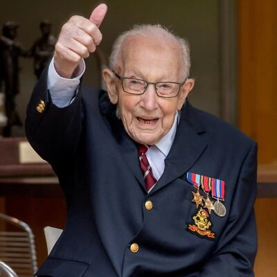 CAPTAIN SIR TOM MOORE~Times UK~DEC 2020~Billy Connolly~JOAN COLLINS~George Floyd - Image 1 of 4