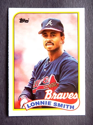 Lonnie Smith #114T  Topps Traded 1989 Baseball Card (Atlanta Braves) - Image 1 of 2