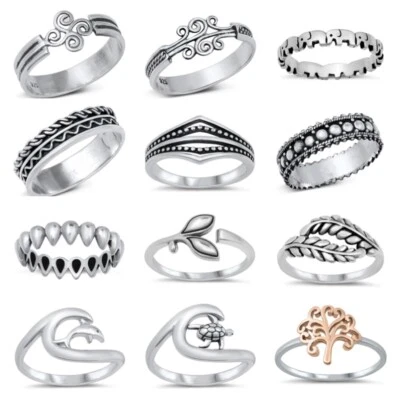 NEW! 925 STERLING SILVER PLAIN RINGS SIZES 4-10   - Image 1 of 2