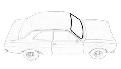 NEW For Ford Escort Mk1 Front Screen Rubber Windscreen Surround Window Seal - Image 1 of 3