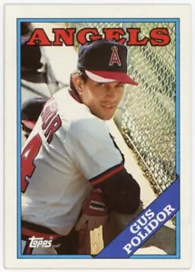 1988 Topps #708 Gus Polidor California Angels Baseball Card - Picture 1 of 1