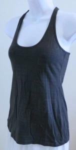 Top sin mangas para mujer LULULEMON con estampado gris inspiración carrera trasera talla XS - Imagen 1 de 6