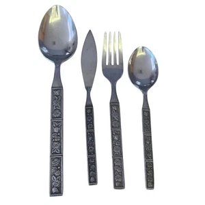 Northland Spring Fever set -4 Butter Knife salad fork serving spoon teaspoon - Picture 1 of 10