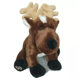 Ganz Webkinz Reindeer Brown Christmas Plush Stuffed Animal HM137 No Code 9" - Picture 1 of 7