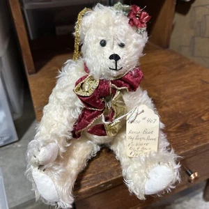 Carol Martin Mohair Bear Fully Jointed Handmade Cream Angel Annie 12" - Picture 1 of 11