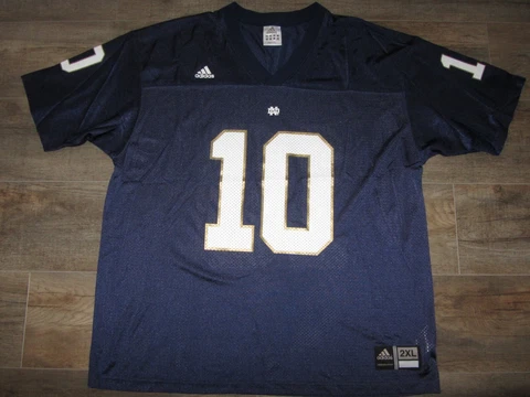 Notre Dame Fighting Irish Adidas NCAA Football Jersey 2XL College Navy Blue Team Cover