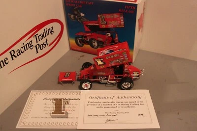 1997 Danny Lasoski Conn West 1/24 GMP Diecast Sprint Car Autographed - Image 1 of 2