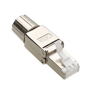 40GIG Idc A RJ45 Conector Cat6a Maciza Ethernet Cable sin Herramientas Plástico - Imagen 1 de 6
