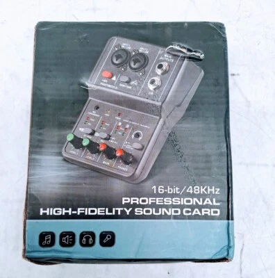 Professional High-Fidelity Sound Card 16-bit/48KHz - Image 1 of 4