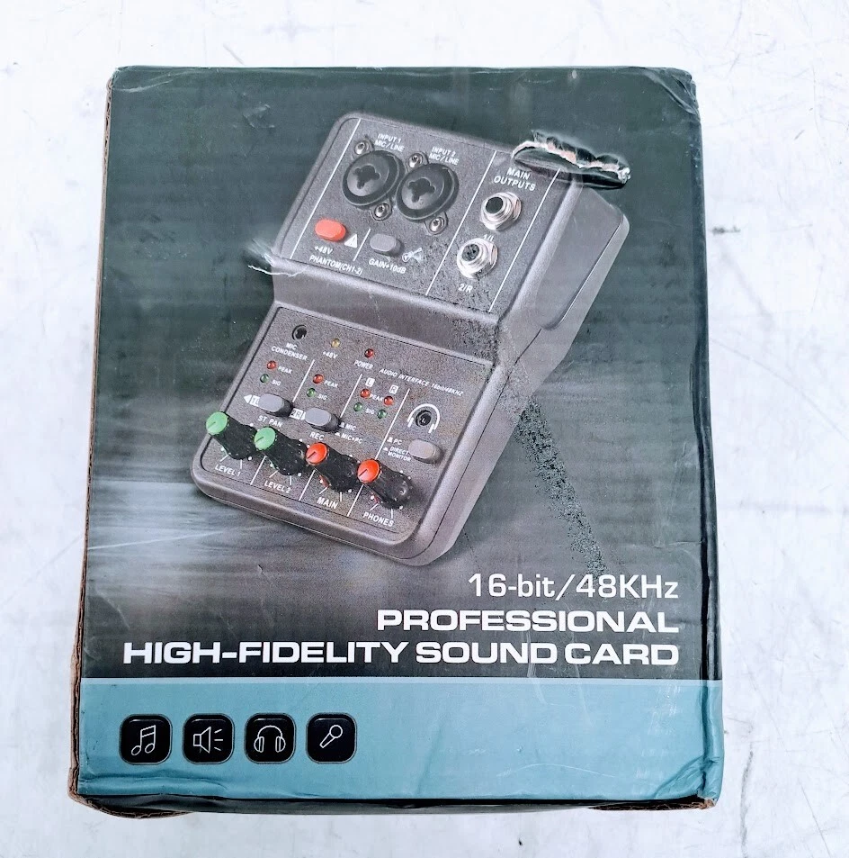 Professional High-Fidelity Sound Card 16-bit/48KHz - Image 1 of 4