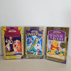 Walt Disney Classics Gold Collectors Editions 3x VHS Bundle, Digital Remastered - Picture 1 of 14