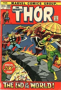 THOR #200 Ragnarok issue Marvel Comics 1972 John Buscema Jerry Conway - Picture 1 of 10
