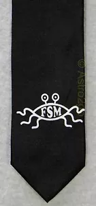 FSM FLIEGENDES SPAGHETTIMONSTER -- PASTAFARIISCHER PIRATENAUSWEIS wilde Krawatten Mikrofaser Krawatte - Bild 1 von 3