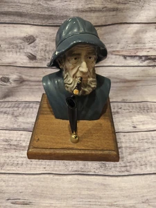 Vintage Antik Alt Seekapitän Fischer Figur Statue Stiftehalter Portugal - Bild 1 von 13
