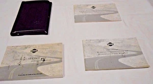 2000 NISSAN ALTIMA OWNER MANUAL 4/PC.& BLACK NISSAN TRI-FOLD FACTORY CASE // - Picture 1 of 7