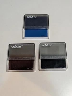 Vintage Cokin Cromofilter Gradual Film Camera Filter E2, T2 and Blue 80a Filter - Image 1 of 4