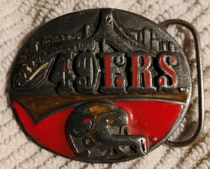 1991 San Francisco 49ers Belt Buckle Pewter Limited Edition #4345 - Picture 1 of 2
