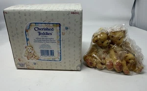 Cherished Teddies Enesco Allison and Alexandria TWICE THE LOVE Figurine #127981 - Picture 1 of 2