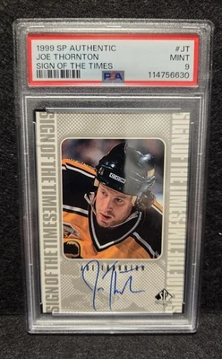 1998-99 Sp Authentic Sign Of The Times - Joe Thornton Auto - PSA 9 - POP 3 - Image 1 of 2