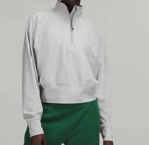 Lululemon Ready to Rulu Half-Zip Pullover Farbe Grau Größe 4 - Bild 1 von 10