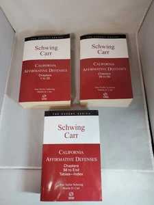 California Affirmative Defenses 2019 Schwing Carr Kapitel 1 bis 66 3er Set - Bild 1 von 8