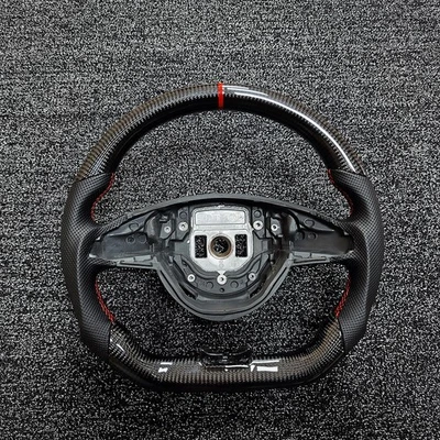 Volante de fibra de carbono apto para Mercedes-Benz AMG C63 C43 SLC GLC GLE GLS GLA Foto 1 de 4