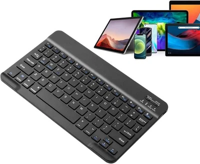 Ultra-Slim Wireless Keyboard Bluetooth Keyboard Rechargeable Quiet Portable - Image 1 of 4