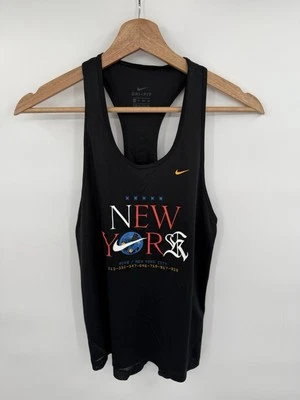 Camiseta sin mangas Nike NYC Marathon Racer negra Dri-Fit ADV talla XS Foto 1 de 4