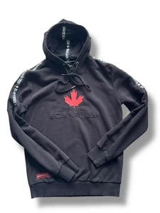 Sudadera con capucha negra Dsquared para mujer talla L logotipo de diseñador ropa de calle en muy buena condición jersey - Imagen 1 de 9