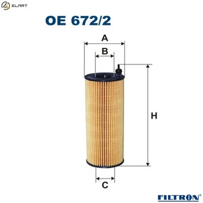 OIL FILTER OE 672/2 FOR ALPINA BMW 1/E87/X6/SAC/E7/E72/Convertible/E88/F0/F02 - Image 1 of 4