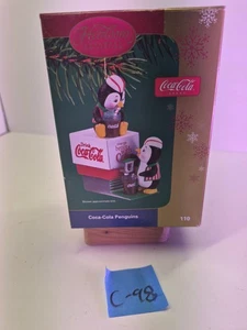 Vintage Carlton Karten COCA COLA PINGUIN Erbstück Weihnachtsschmuck C-98 - Bild 1 von 6