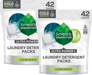 Seventh Generation Laundry Detergent Packs, Ultra 42 Count (Pack of 2) - Picture 1 of 6