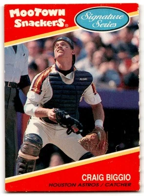 1991 MooTown Snackers #22 Craig Biggio Foldout Panels Houston Astros - Image 1 of 2